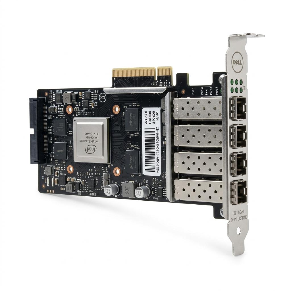 Dell Intel X710-DA4 Quad Port 10GbE SFP+ Converged Network Adapter